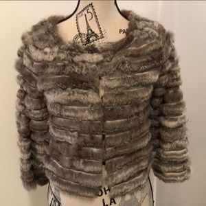 Alice + Olivia Genuine Rabbit Fur jacket